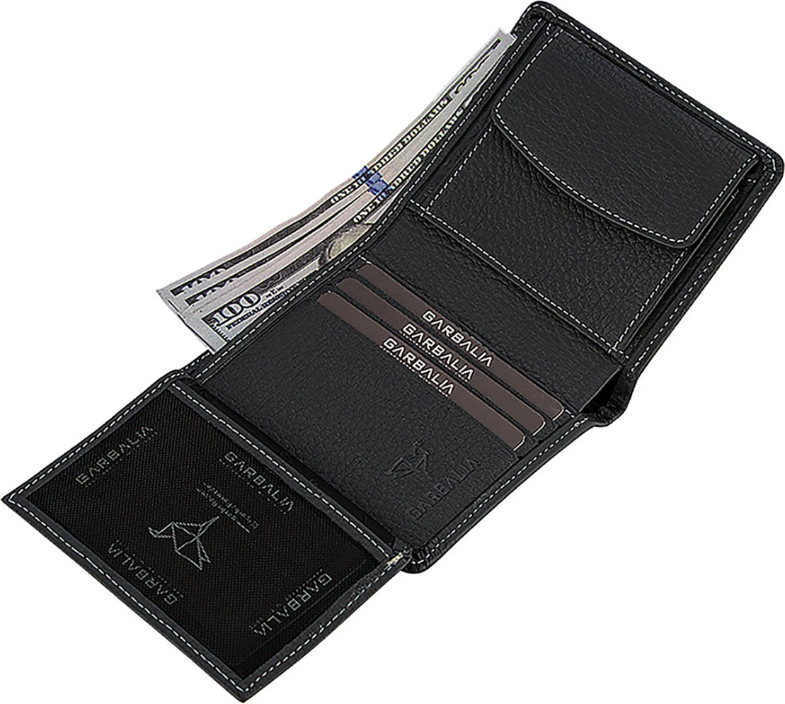 Portofol për burra, lëkurë origjinale, gri, Dallas, Zoozie Bags