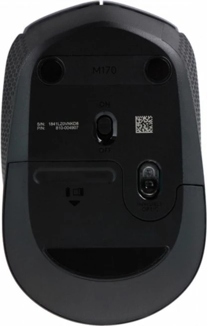 Maus pa kabllo Logitech M170 optik 2.4GHz me nano USB receiver, i zi