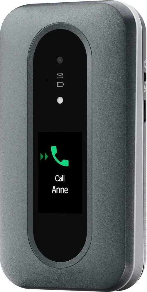 Celular Doro Leva L30, Clamshell, 2.8", 2 MP, 1150 mAh, E zezë, E bardhë