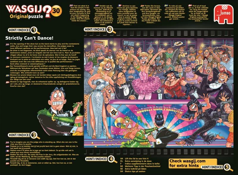 Puzzle Jumbo Wasgij Original 30, 1000 copa, temë Waltz, Tango and Jive, 12+ vjeç, 19160