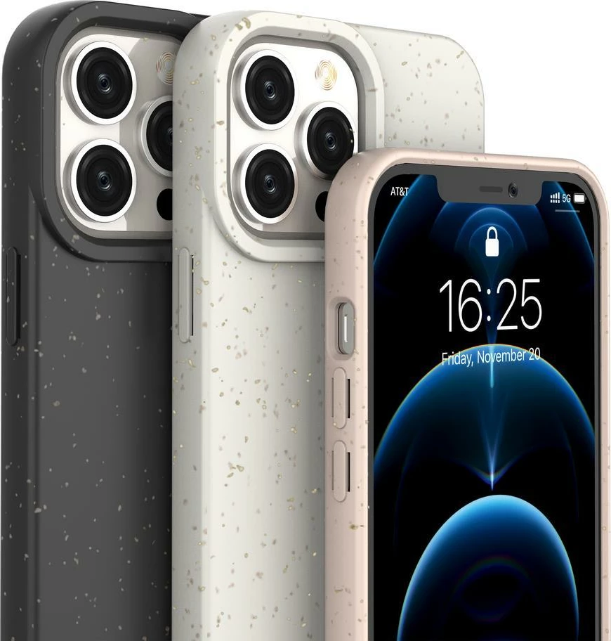 Mbështjellës Hurtel Eco Case për iPhone 14 Plus, silikon i biodegradueshëm, e verdhë
