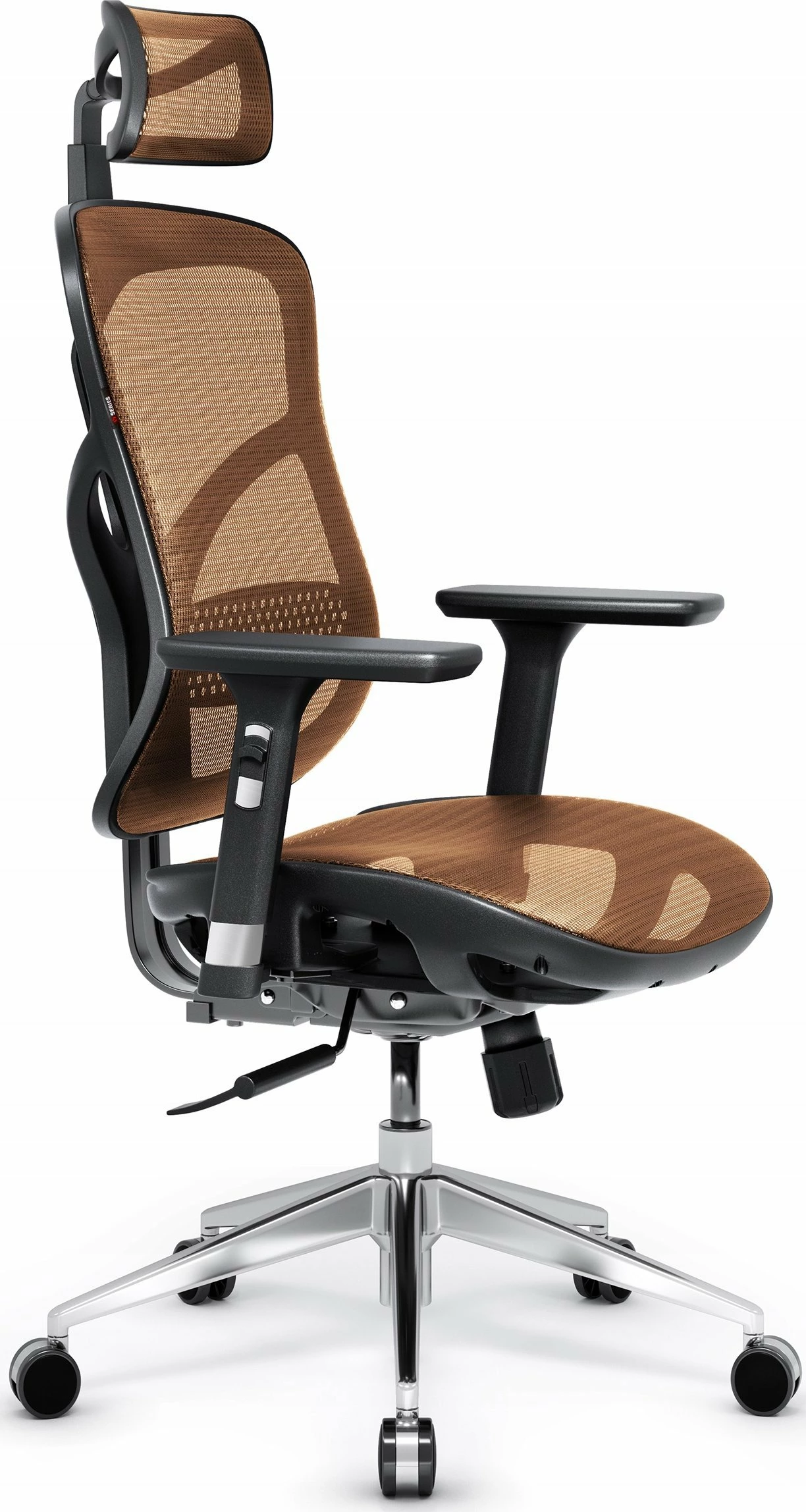 Karrige zyre ergonomike Diablo Chairs V-Basic, 140 kg, portokalli
