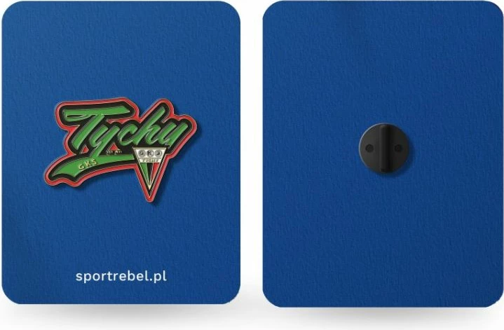 Pin për tifozë Inny GKS Tychy, i zi dhe i gjelbër