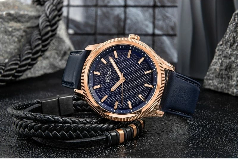 Orë dore për meshkuj Guess, navy blue