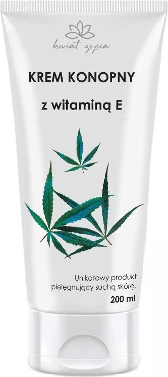 Krem për duar për femra Kwiat Życia Cannabis Smoothing Cream me Vitaminë E, 200ml