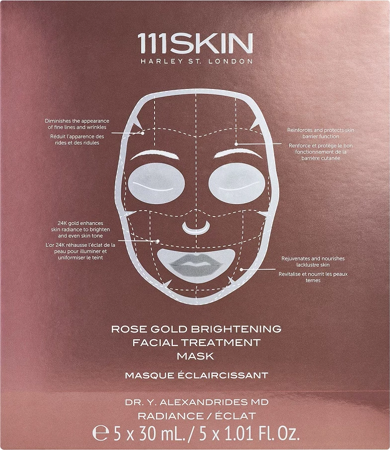 Maskë fytyre për femra 111Skin Rose Gold Illuminating Sheet Mask, 5x30ml