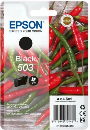 Kartuç boje Epson 503 C13T09Q14010, 4.6 ml, e zezë
