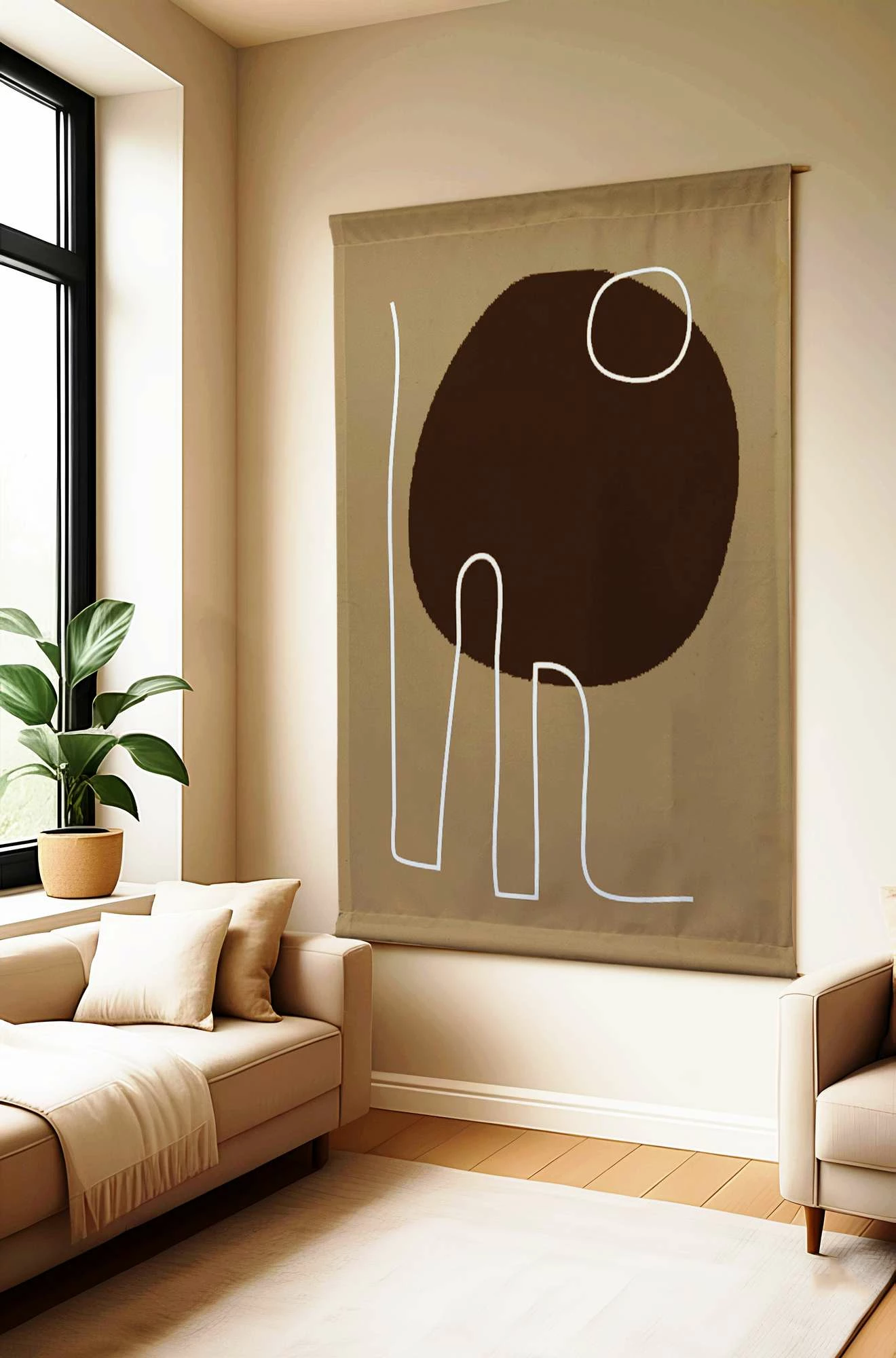 Pikturë dekorative poliestër, Wallity Polybaby 41, shumëngjyrëshe, 100x140cm