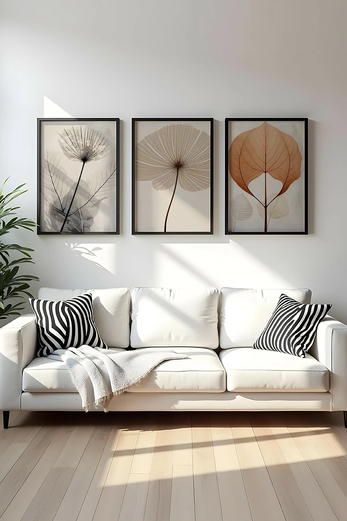 Pikturë dekorative me kornizë MDF (3 copë), Wallity, Huhu481S, 20x30cm