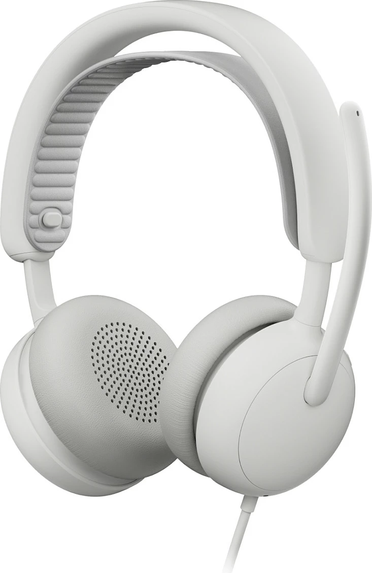 Kufje Logitech Zone Wired 2 for Business, me kabllo USB-C/USB-A, mikrofon me anulim zhurme, Off-White