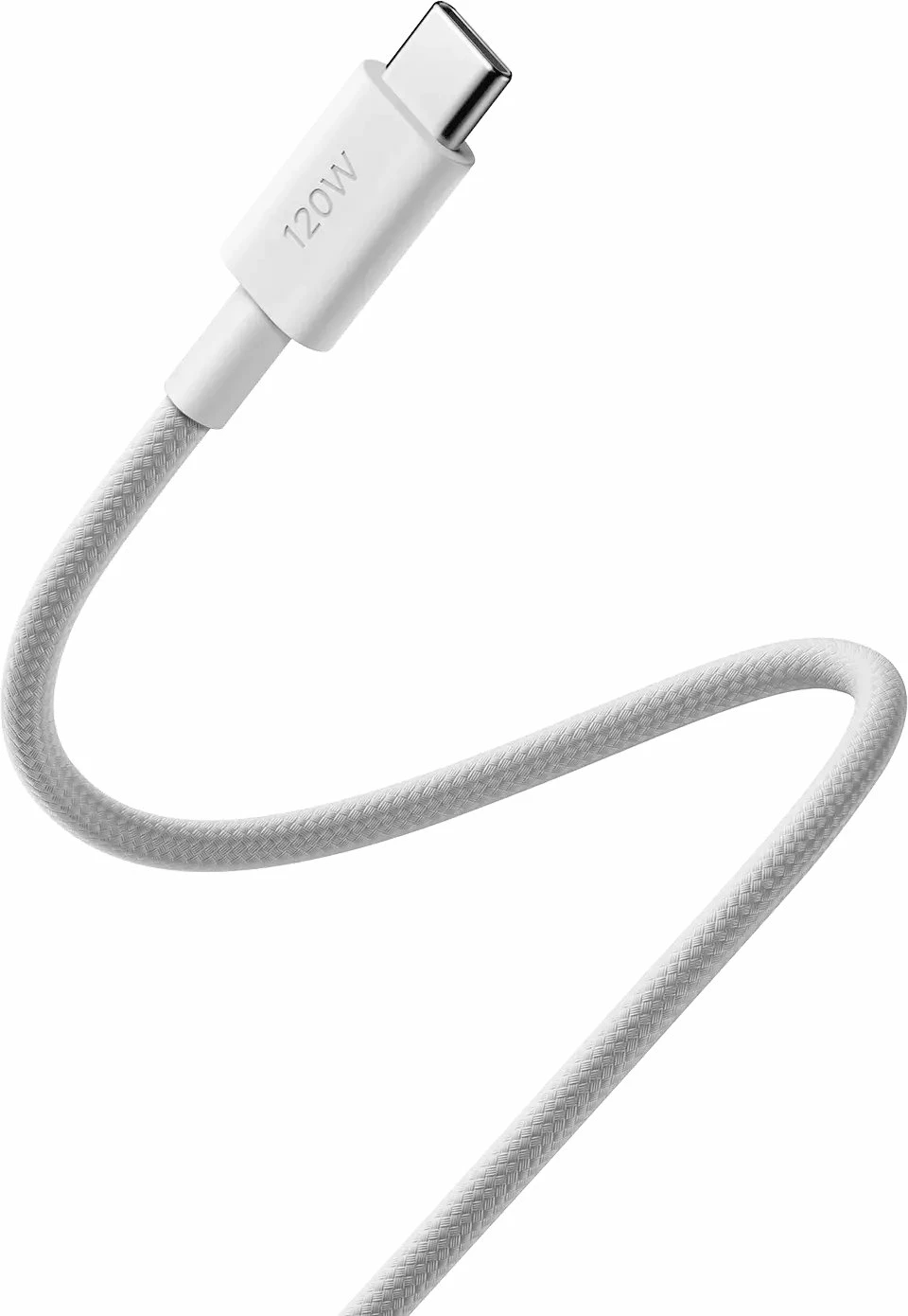 Kabllo USB-C në USB-C Xiaomi 6A (67367) USB4 Gen 3 2m 240W e thurur, e bardhë, 1 copë