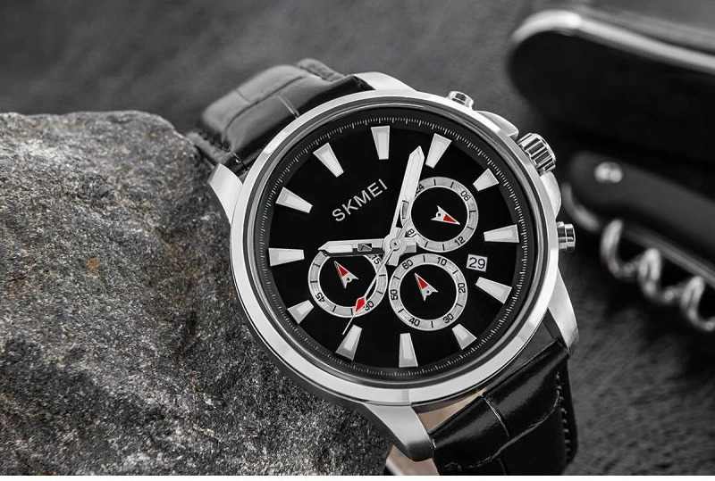 Orë dore për meshkuj Skmei, e zezë