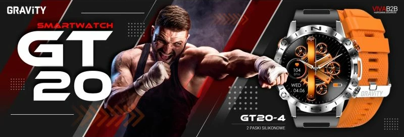 Smartwatch Gravity për të gjithë, e zezë