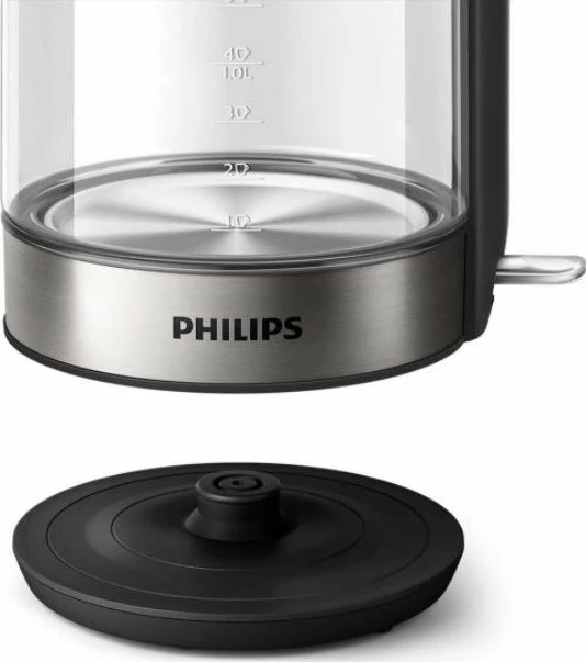 Çajnik elektrik Philips HD9339/80, me bazë 360°, filtër mikro-mesh, argjendtë