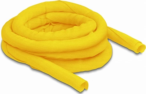 Mëngë e thurur për kabllo DeLOCK, 5 m x 16 mm, vetë-mbyllëse, rezistente nxehtësie, e verdhë