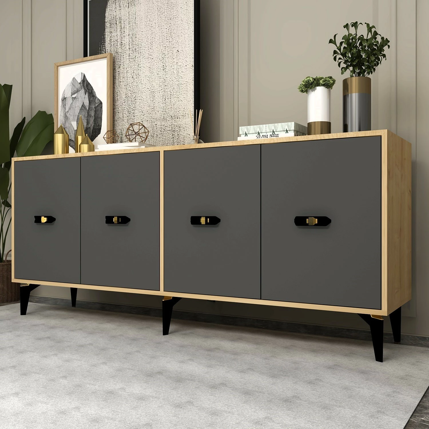 Konsol Skye Decor, lisi Sapphire, antracit