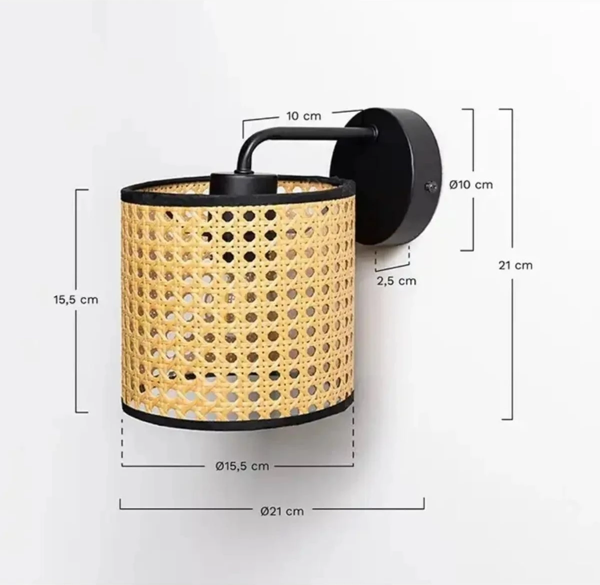 Llambë muri Opviq, 8880-1, bezhë dhe e zezë