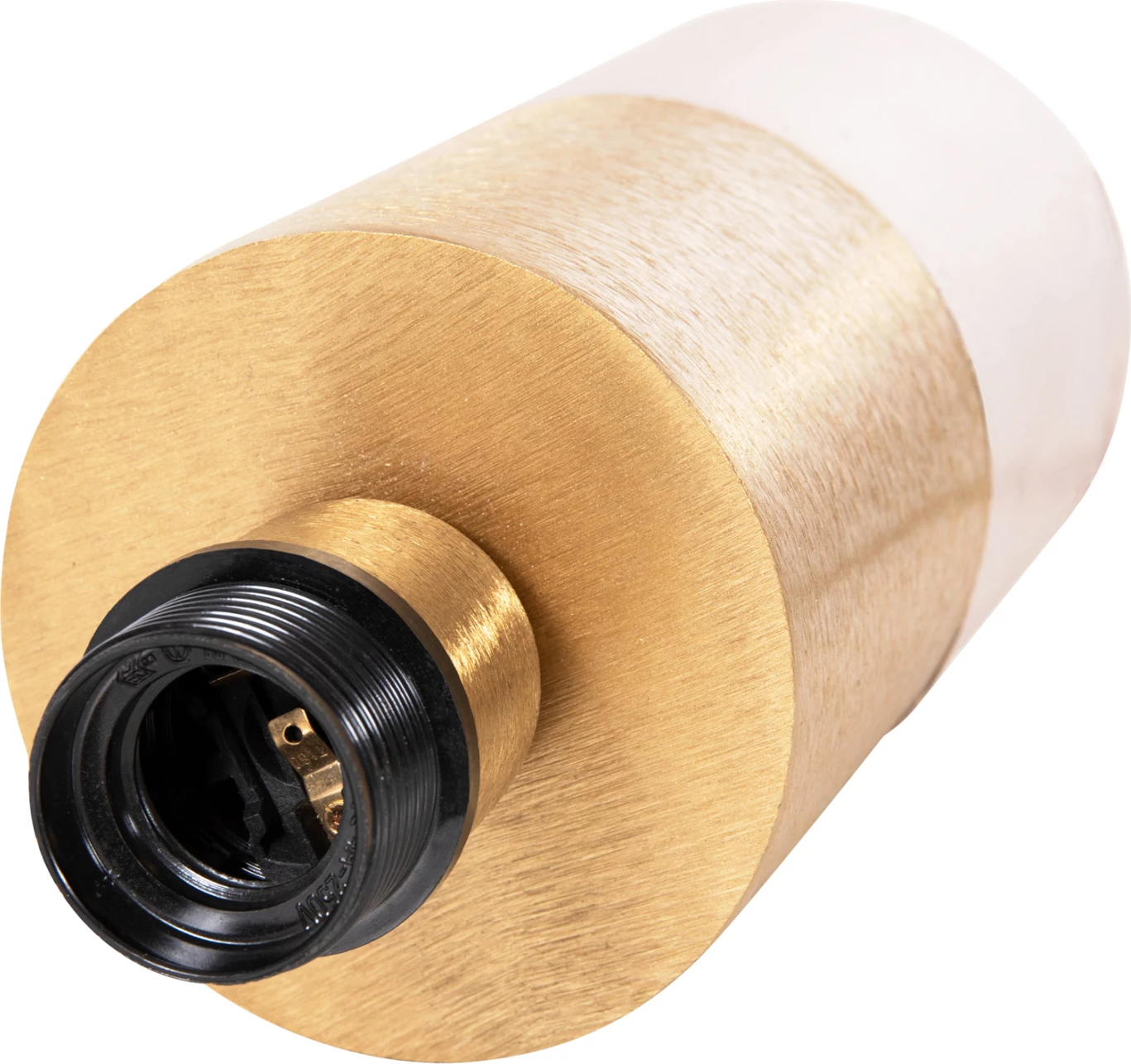 Llambë tavoline Pune, FH4245.10, metal, ngjyrë bezhë-ari, Φ20,5x32,5H cm