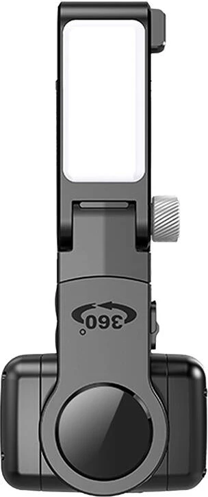 Gimbal me dritë APEXEL Q18, për celular, i zi