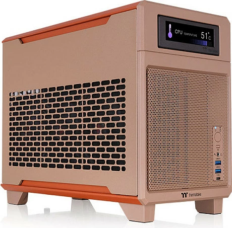 Kasë Thermaltake TR100 Mini-ITX Mini Tower, SFX/SFX-L, Gravel Sand