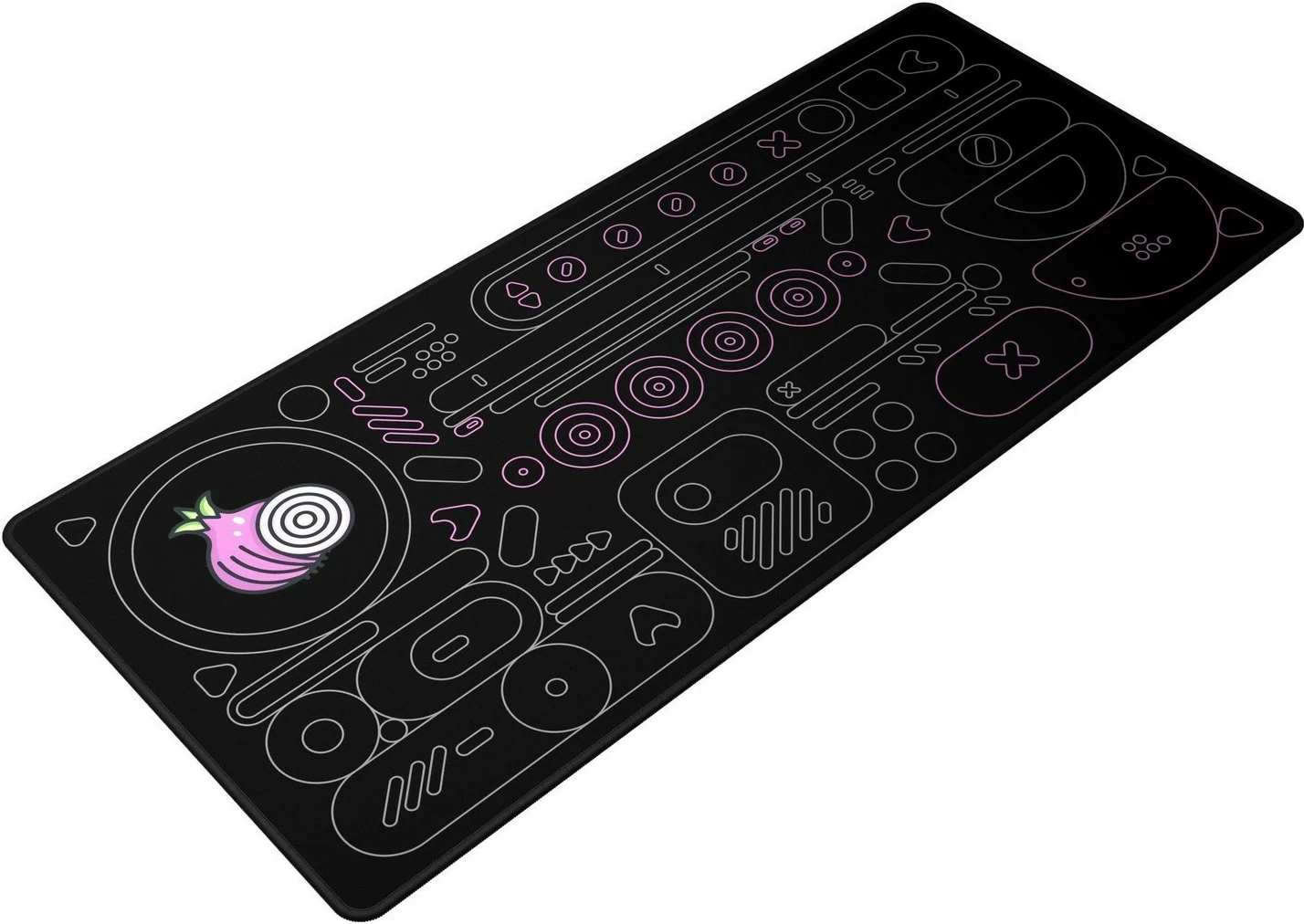 Mauspad Dark Project Onionite Dark Pattern XL, plastik, i zi