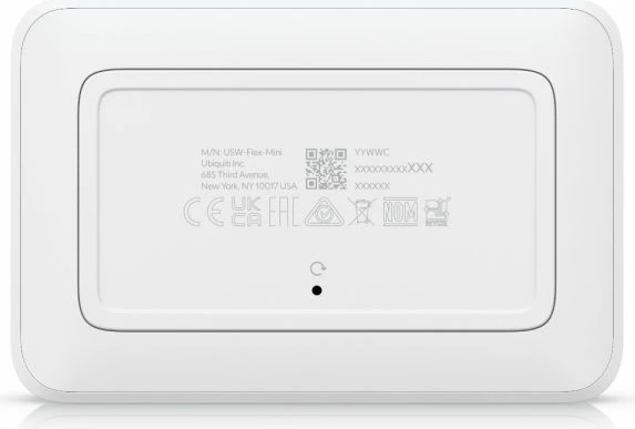 Switch Ubiquiti UniFi USW-Flex-Mini, 5x Gigabit RJ45, PoE In, USB-C, i bardhë, me kabllo USB-C