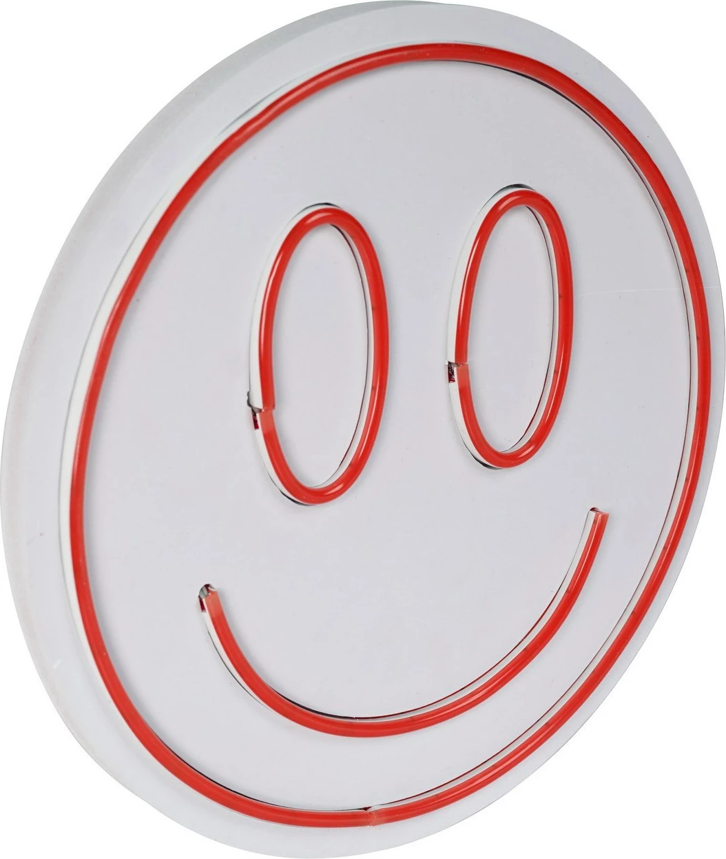 Dritë dekorative LED plastike, Smiley, e kuqe