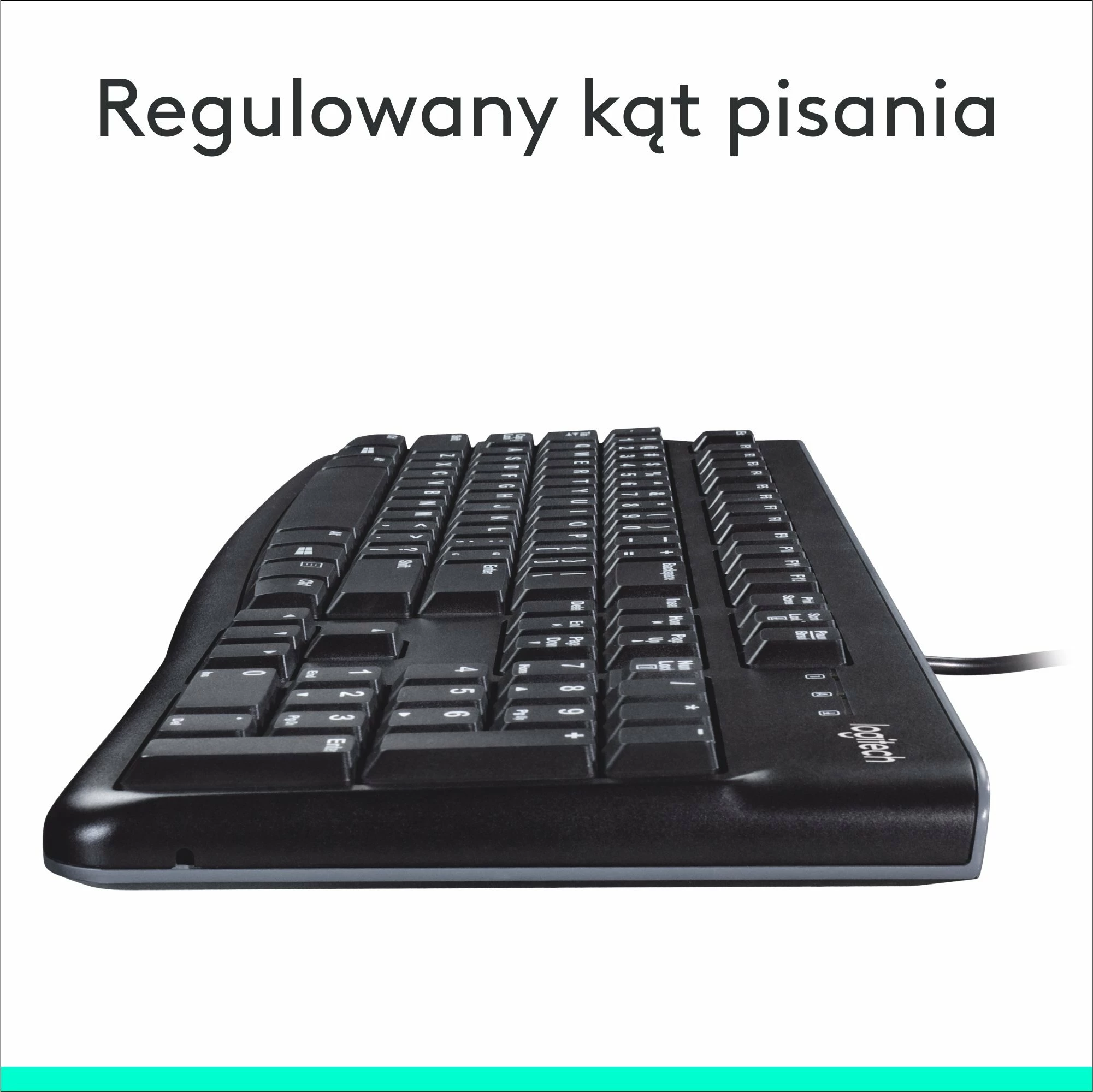 Tastierë Logitech K120 920-002509, USB me kabllo, US INTL, e zezë
