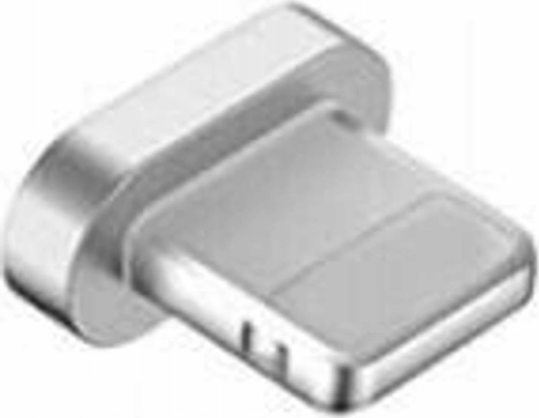 Adapter USB Libox LB0156 Lightning magnetik, USB 2.0, argjendtë