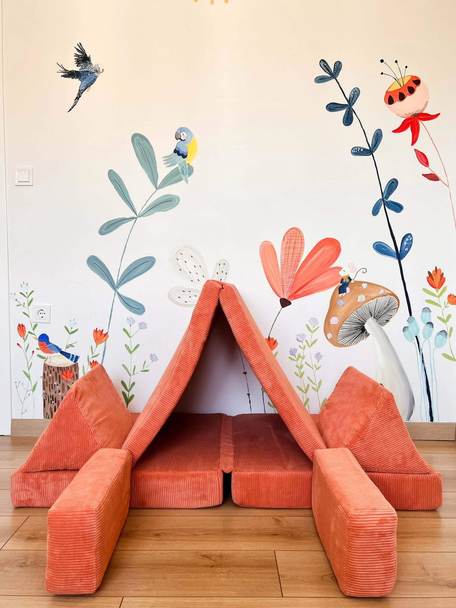 Divan-krevat për dy persona, Atelier del Sofa, Puzzle, portokalli