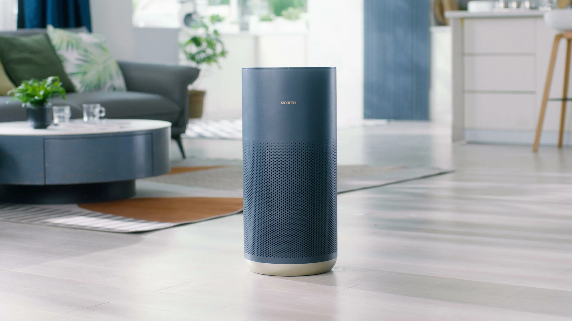 Pastrues ajri Smartmi Air Purifier 2, 40 W, për 26-45 m², HEPA H13 + karbon aktiv, UV-C, gri