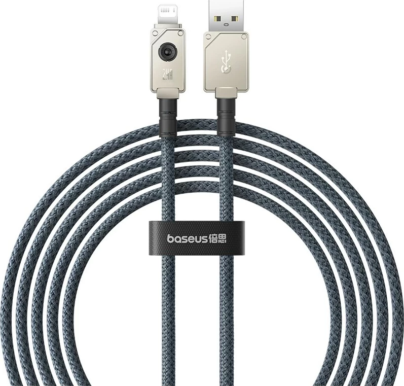 Kabllo USB Baseus Unbreakable, 2 m, 5V-2.4A, E zezë
