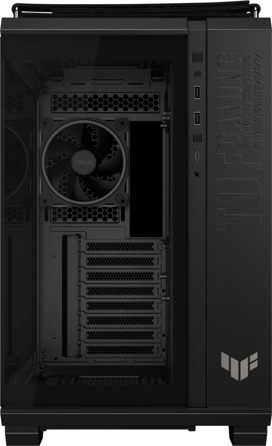 Kasë ASUS TUF Gaming GT502 Horizon ARGB ATX, dual-chamber, tempered glass, 4x 120mm ARGB fans, USB Type-C, e zezë