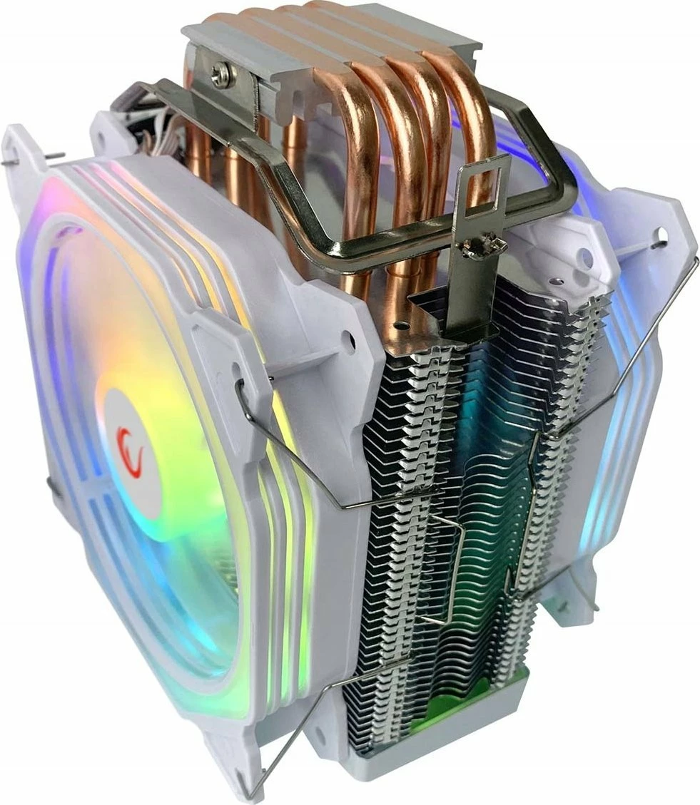 Ftohës CPU Rampage Octagon C60 (OCTAGONC60-WHITE), 2x120mm, ARGB, TDP 180W, i bardhë