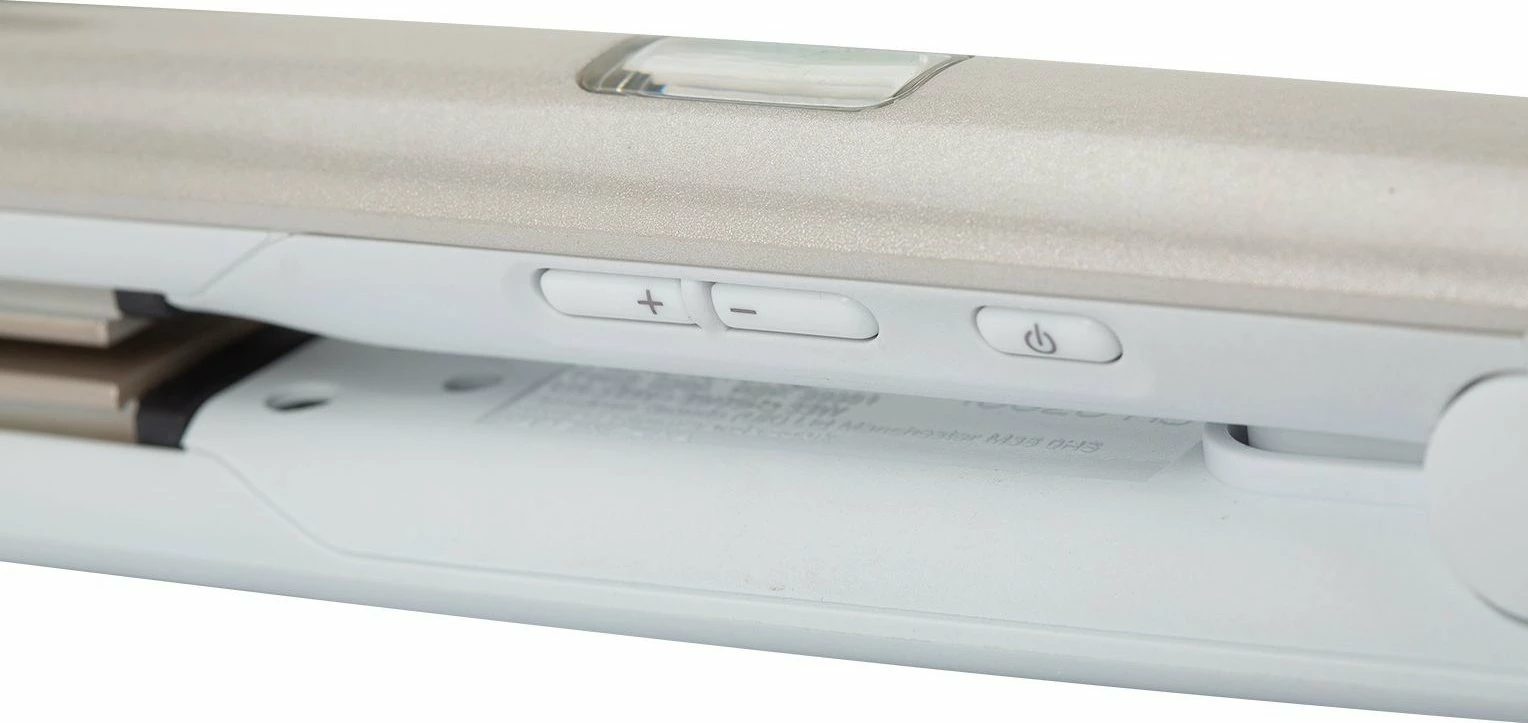 Drejtues flokësh Remington Hydraluxe S8901, 230°C, jonizim, pllaka qeramike, i bardhë, me qese ruajtjeje