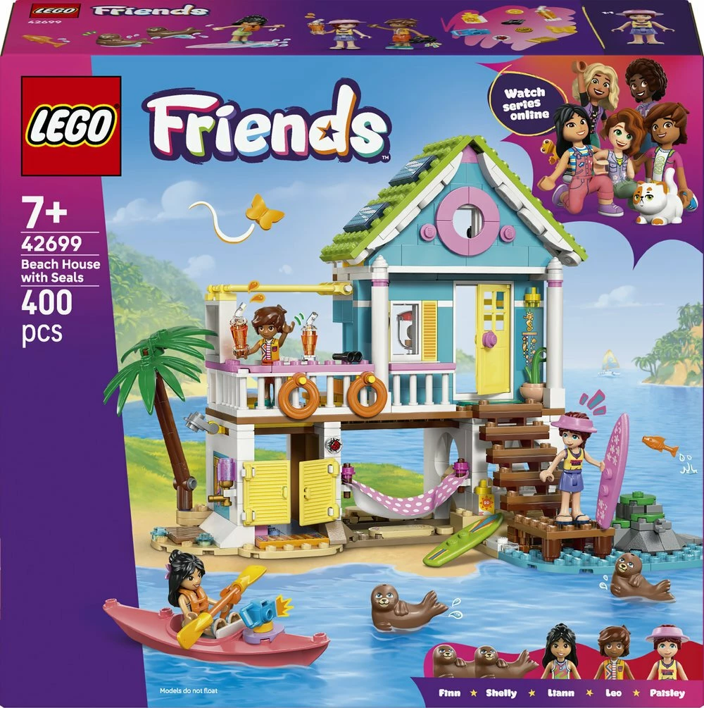 Set LEGO Friends Beach House with Seals 42699, 400 pjesë