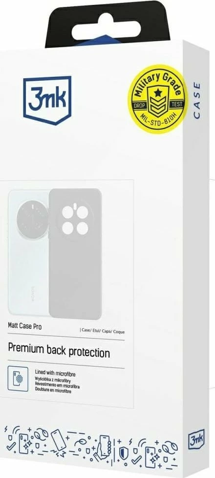 Mbështjellës 3MK Matt Case Pro për Samsung Galaxy A56 5G, i zi