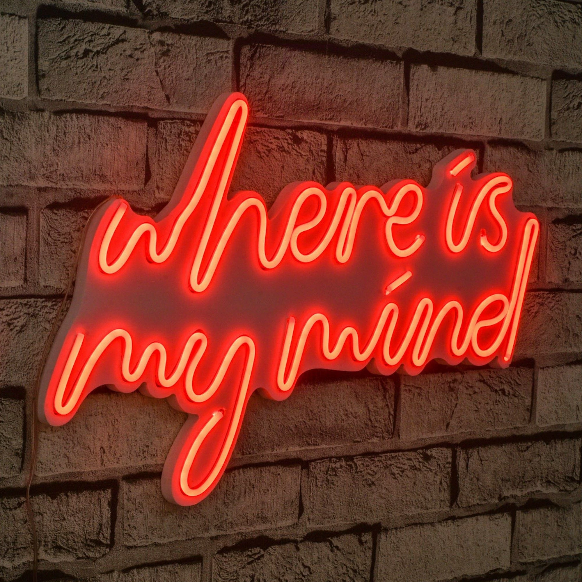 Dritë dekorative LED plastike, 'Where is my mind', e kuqe