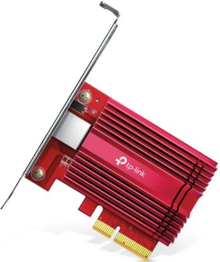 Kartë rrjeti TP-LINK TX401, PCI Express, 10Gbps, me kabllo Ethernet Cat. 6a, E kuqe