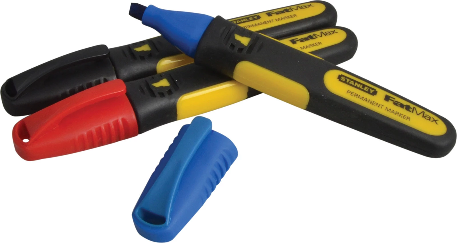 Flomaster permanent Stanley FatMax Xtreme 0-47-315, majë daltë, set 3 ngjyra (zi/kuqe/blu)
