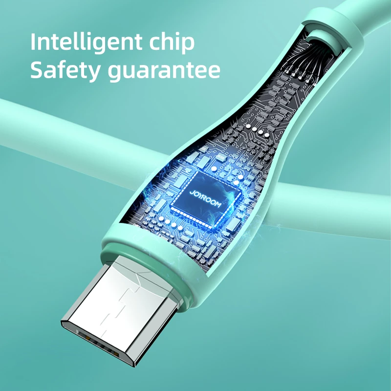 Kabllo Joyroom S-2030M8, USB-A në micro USB, 2m, 3A, e gjelbër