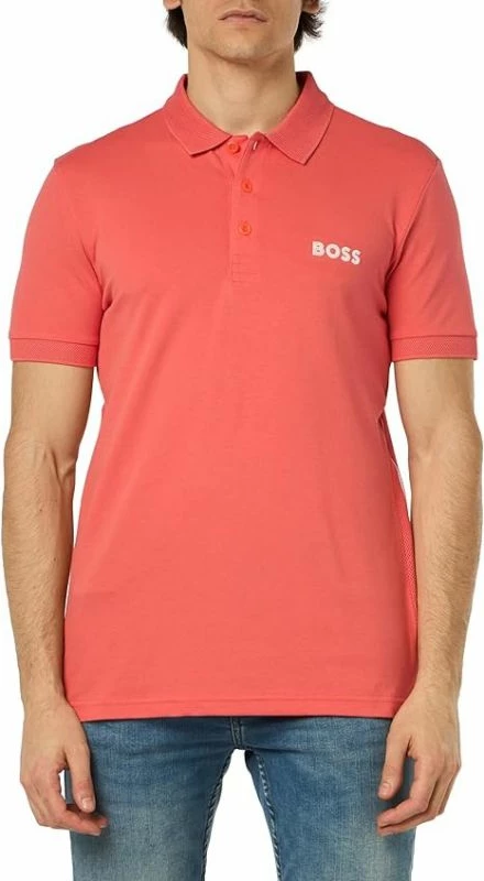 Maicë polo Boss për meshkuj, e kuqe