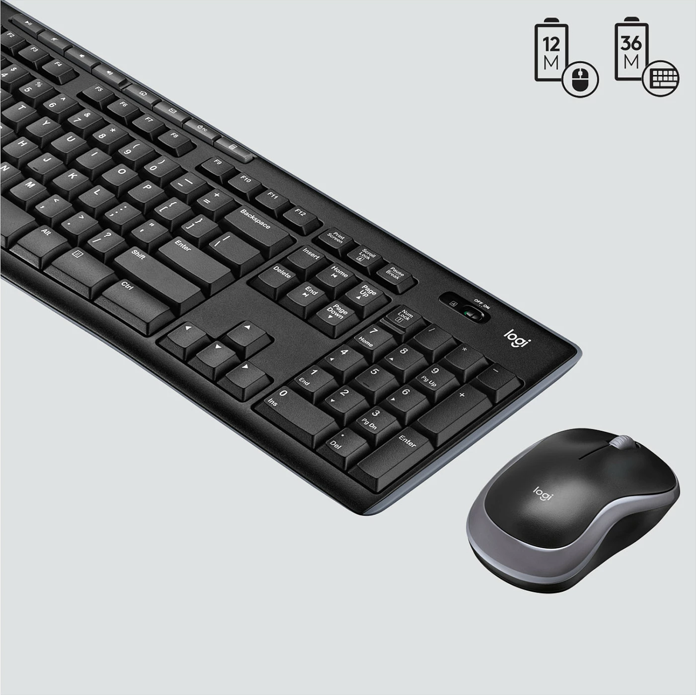 Komplet wireless Logitech MK270, QWERTZ, USB, i zi