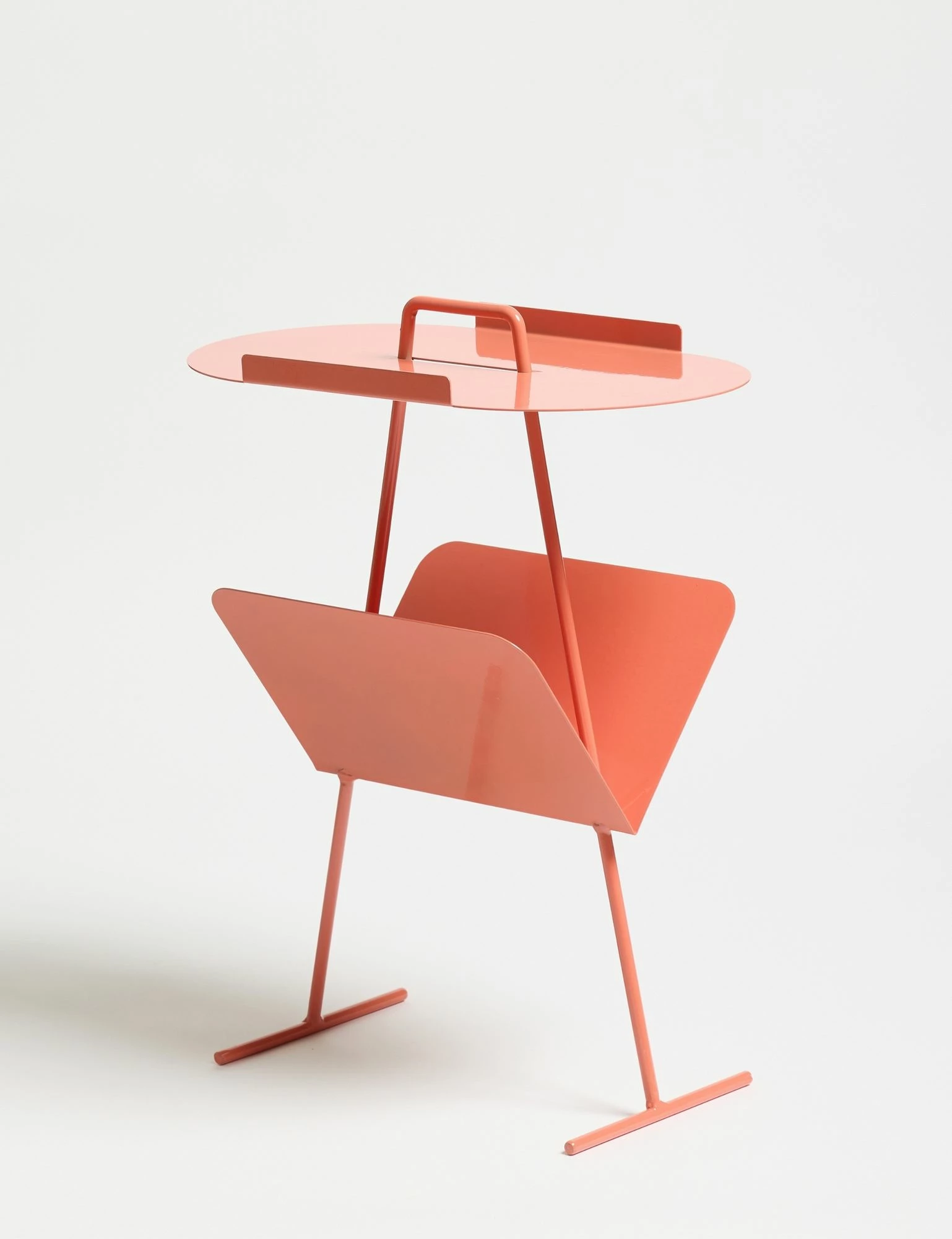 Tavolinë anësore Skye Decor, ngjyrë salmon