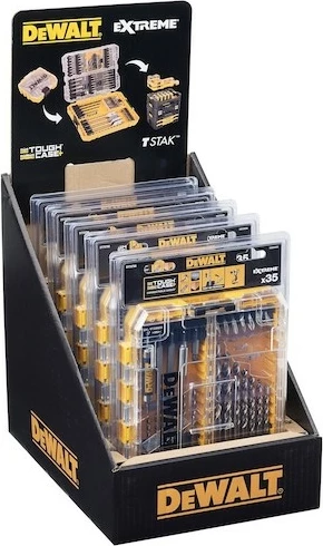 Set bitash dhe metalbohrer DeWALT 35 copë, HSS-G, për metal