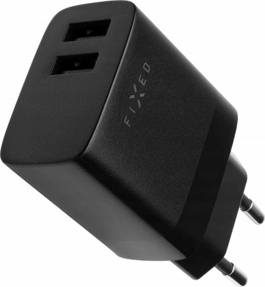 Karikues udhëtimi Fixed FIXC17N-2U-BK 17W 2x USB-A, i zi