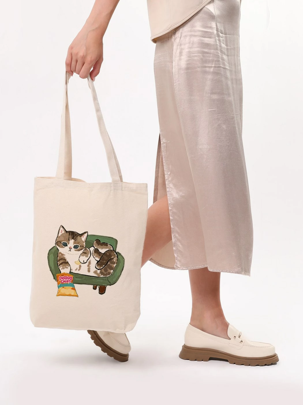 Torbë tote Zoozie Bags, 1616, krem