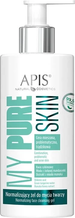 Xhel pastrues fytyre për femra APIS My Pure Skin Normalizing, 300ml