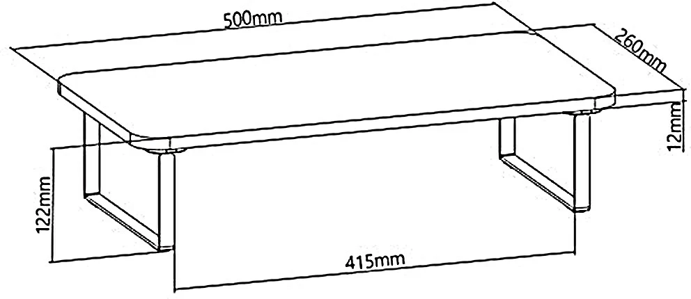 Mbajtës monitori/laptopi Maclean MC-933, deri 32", 20 kg, i zi
