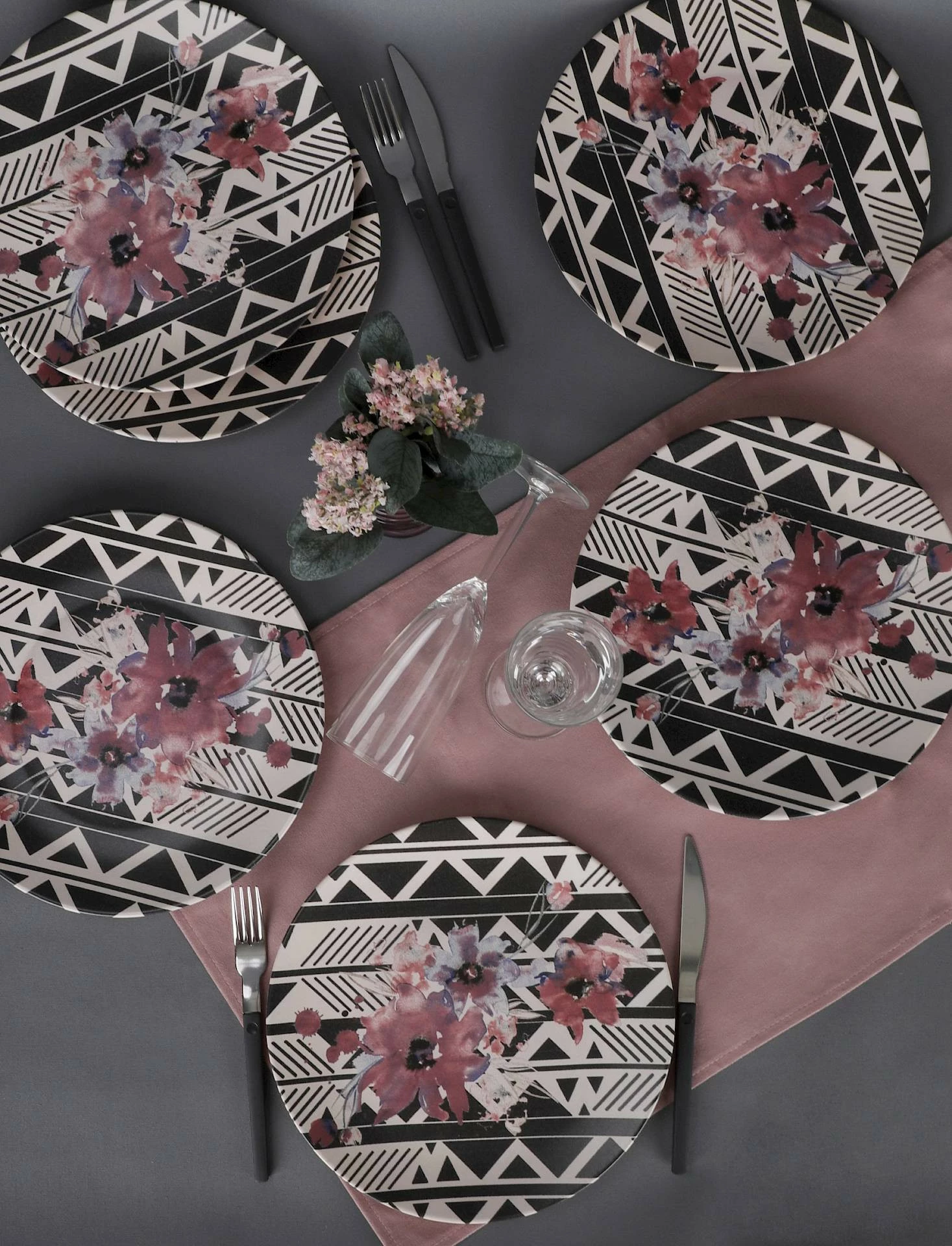 Set pjatash shërbimi (6 copë), Hermia Concept, ST040106F021AJ67D00MAS3T01